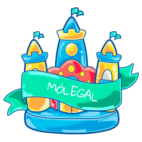 Imagem de um castelo com uma faixa escrito: MóLegal